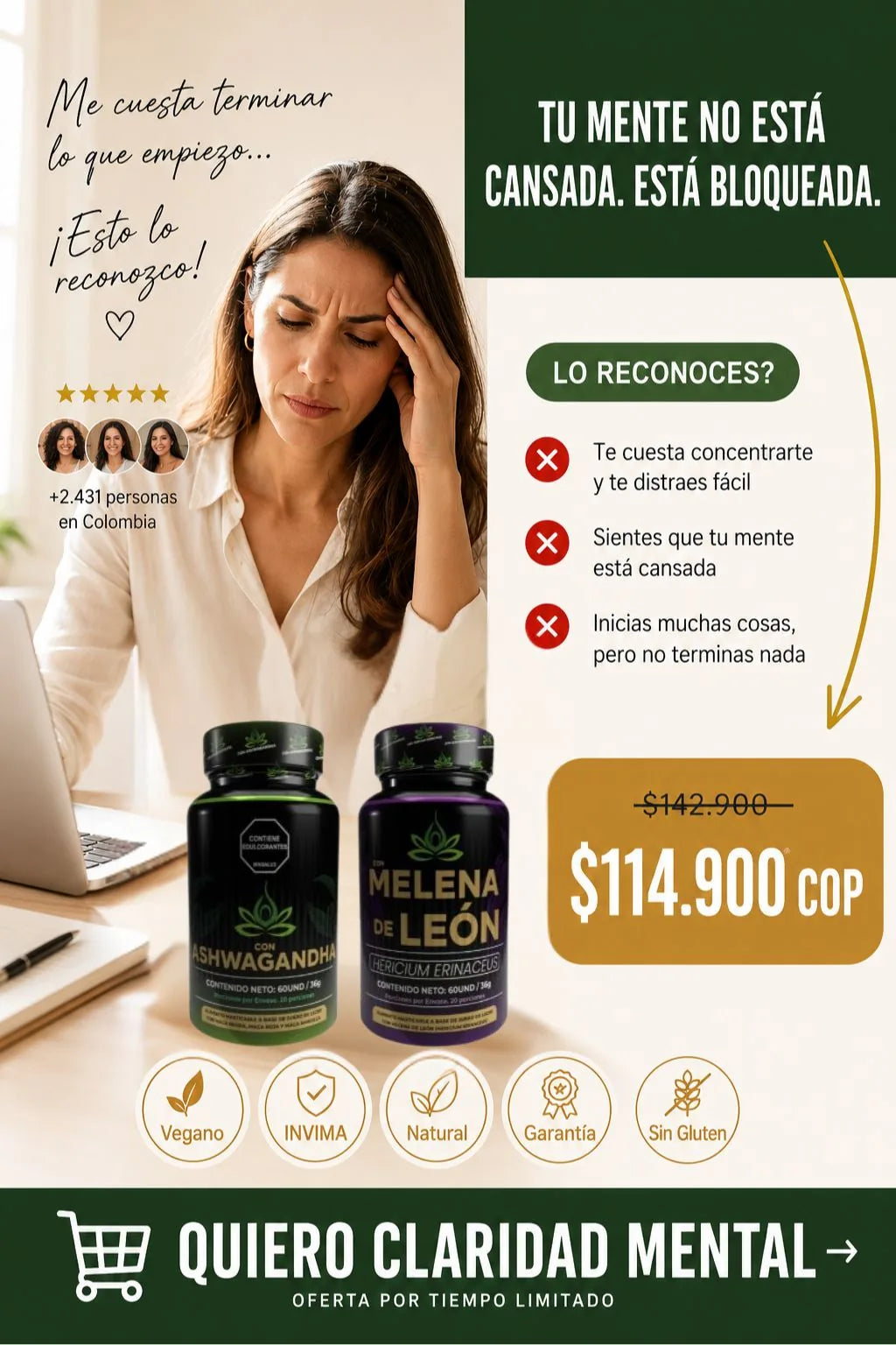 Combo Melena + Ashwagandha