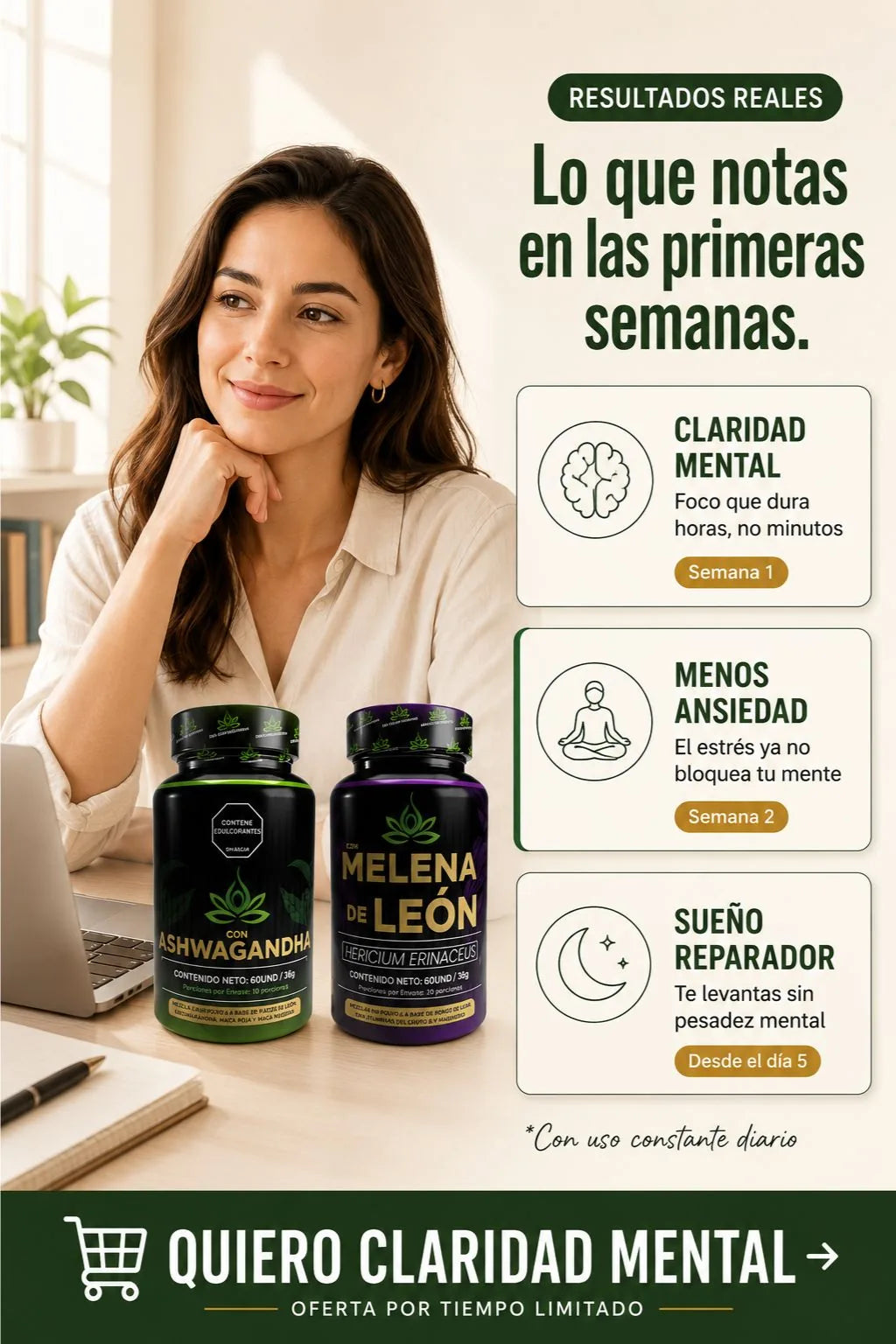 Lo que notas en las primeras semanas - claridad y menos ansiedad