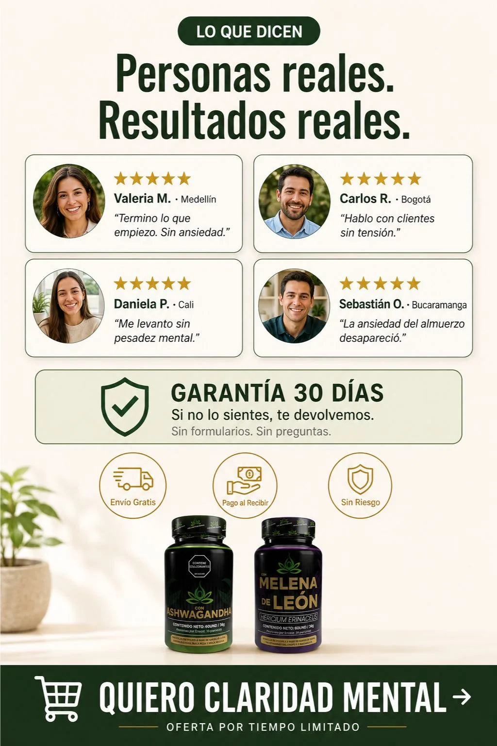 Personas reales. Resultados reales. +2431 en Colombia