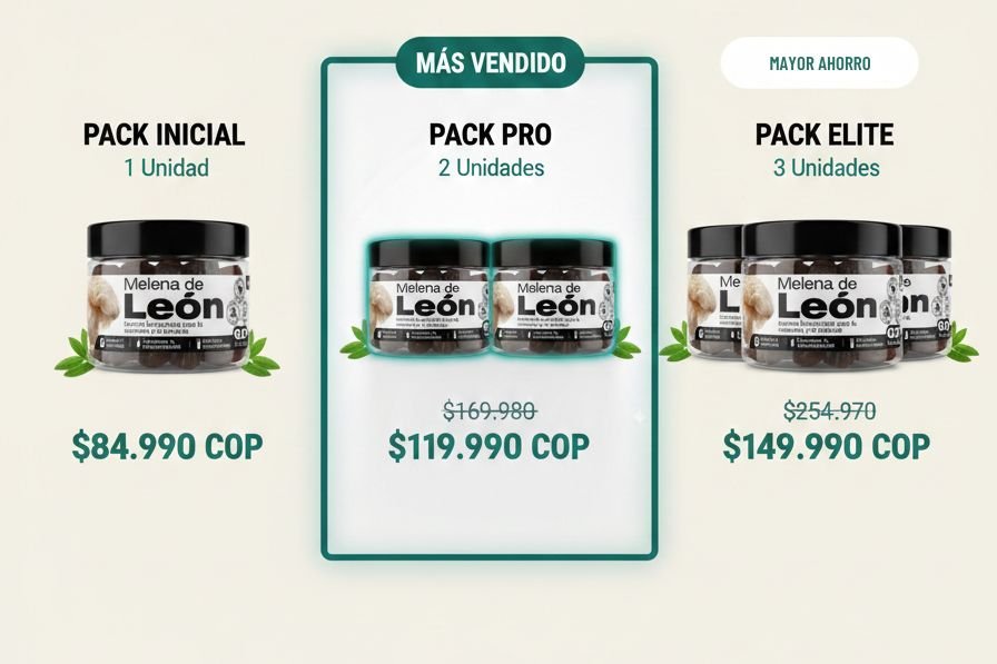 Packs Melena de León — Pack Pro 2 unidades más vendido