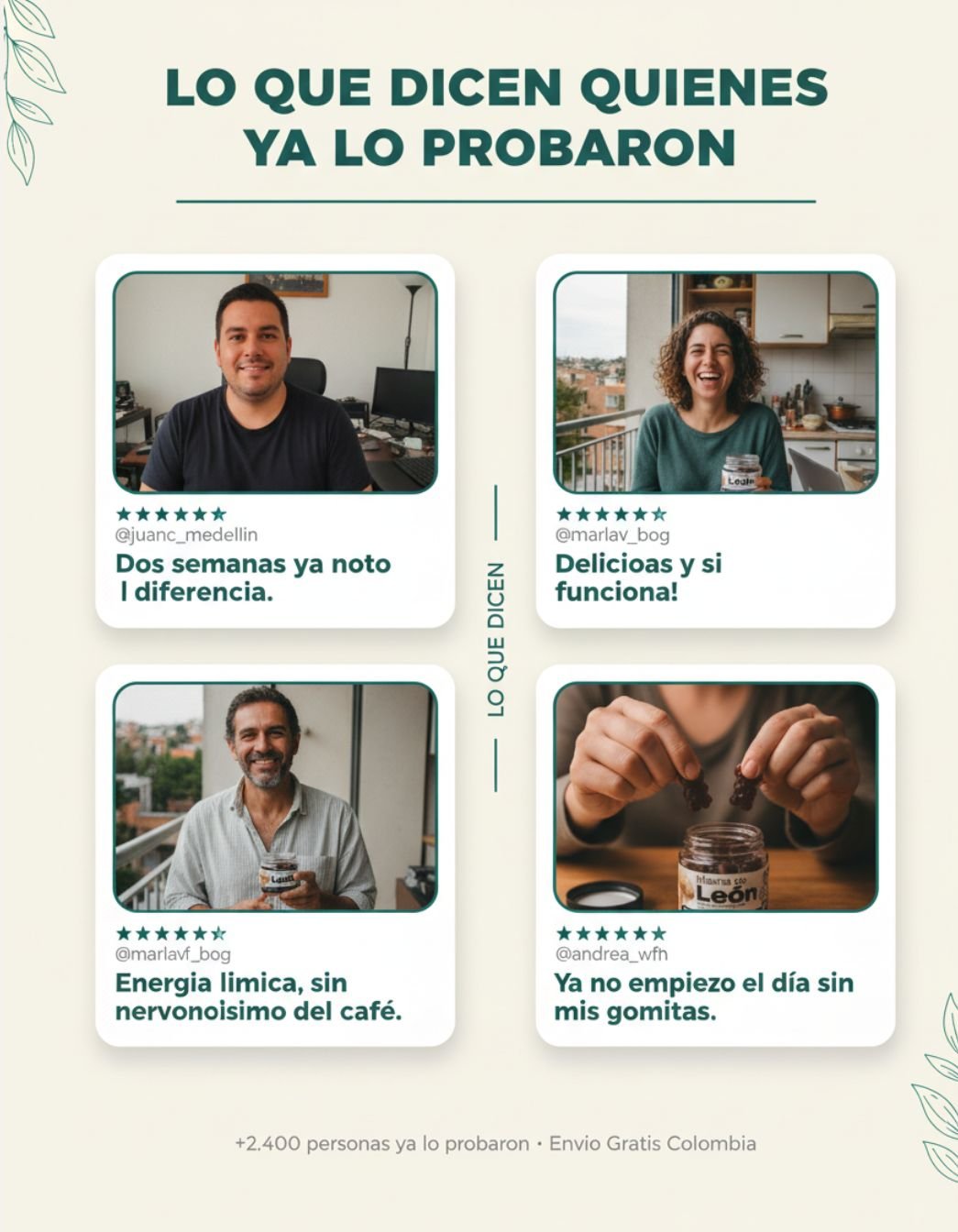 Testimonios reales — Lo que dicen quienes ya lo probaron